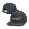 Promotional Denim Flat Peak Caps